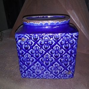 Raz blue cobalt vase